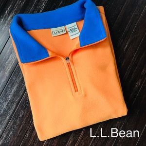 L.L. Bean girl Fleece pullover M